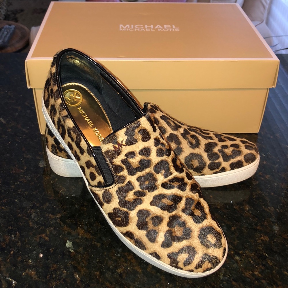 Michael Kors animal print Keaton Slip On Sneaker